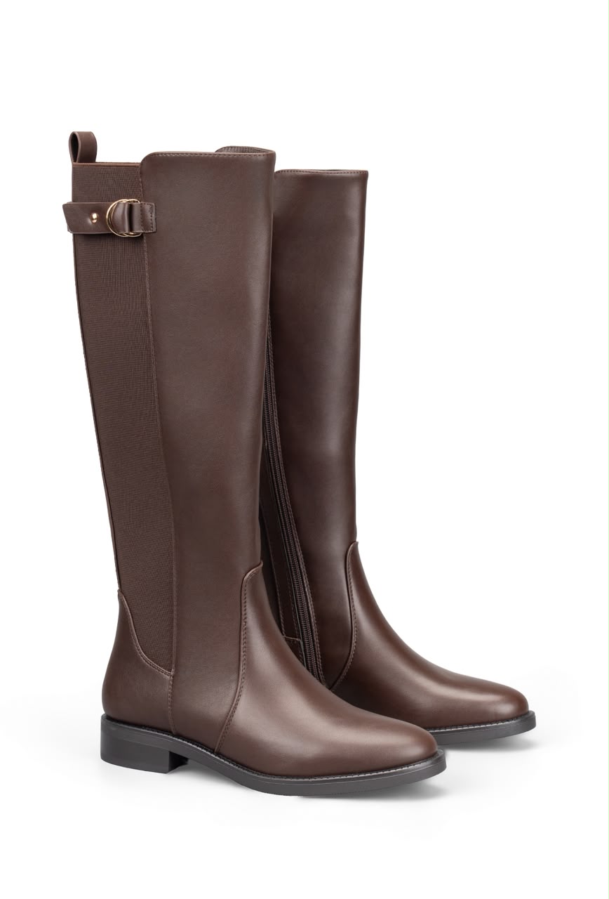 Bottes Cavalières Femme - Marron foncé