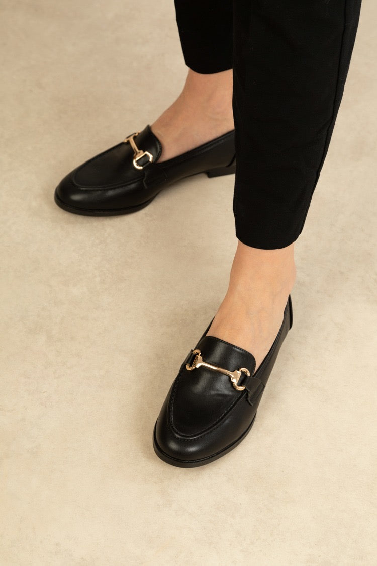 Mocassin - Simili cuir - Noir