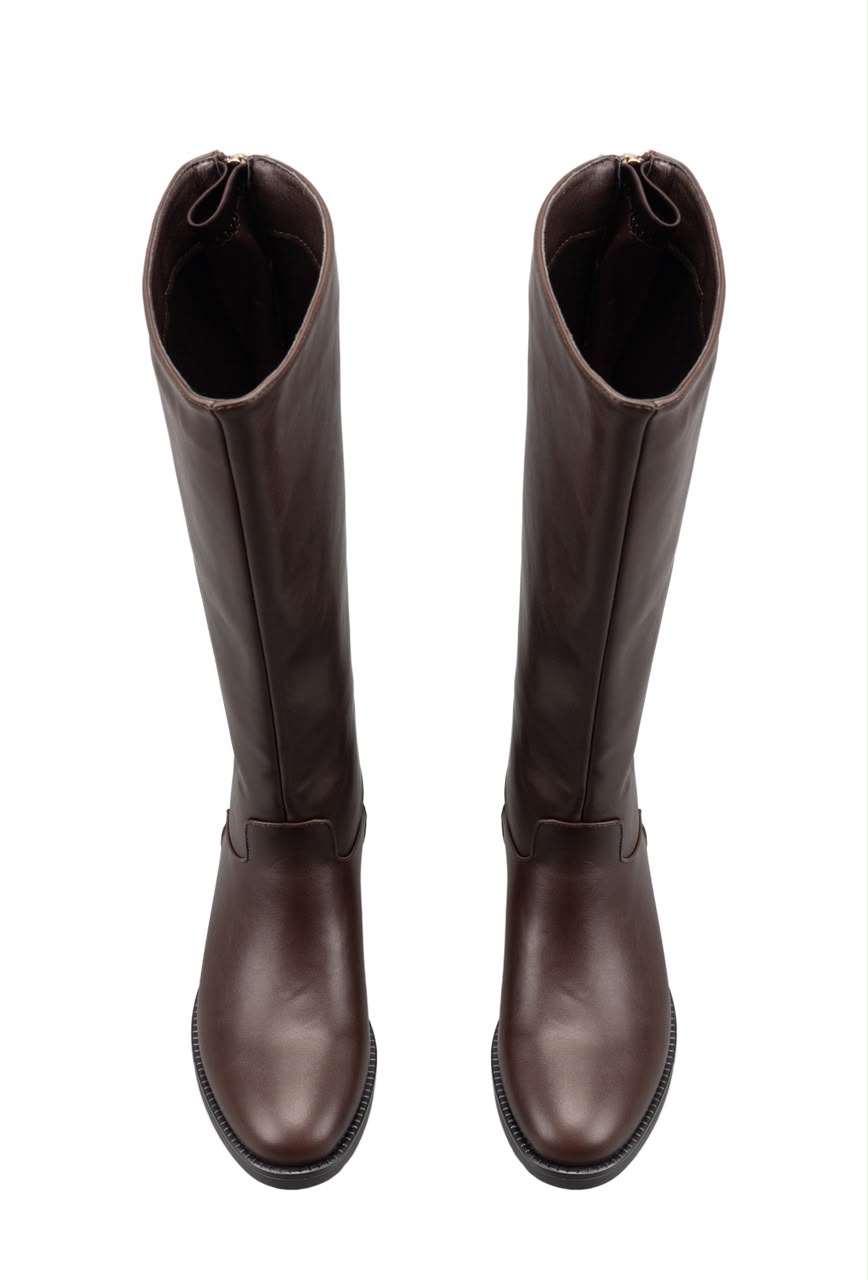 Bottes Cavalières Femme - Marron foncé