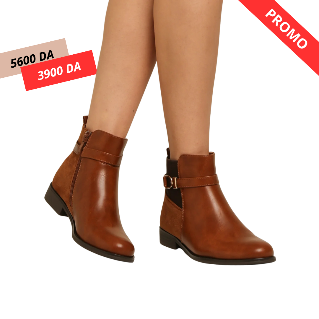 Bottine simili-cuir