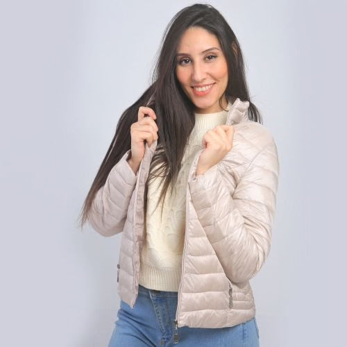Artika Doudoune Matelassé Unis - Rose
