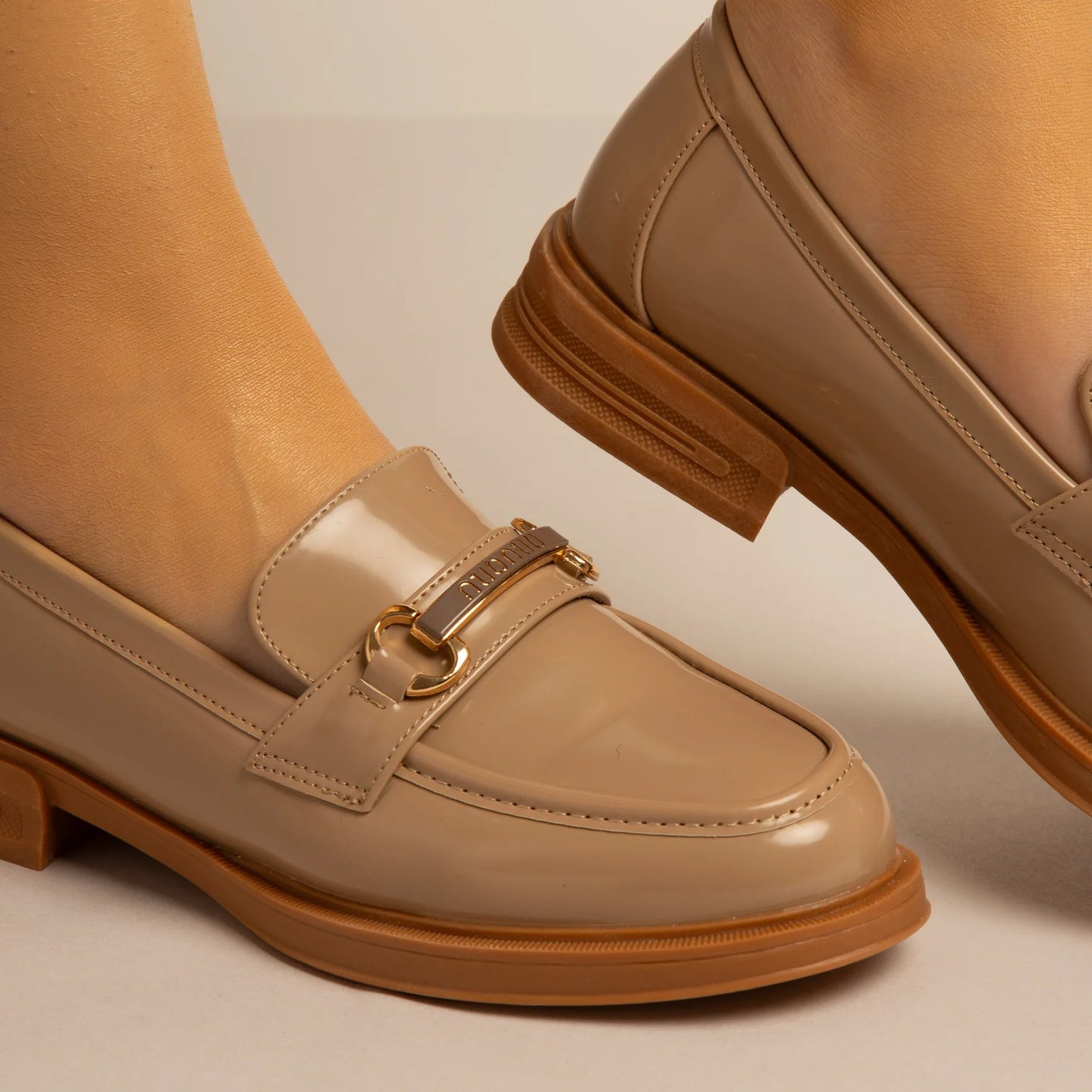 Mocassin Simili-Cuir Beige