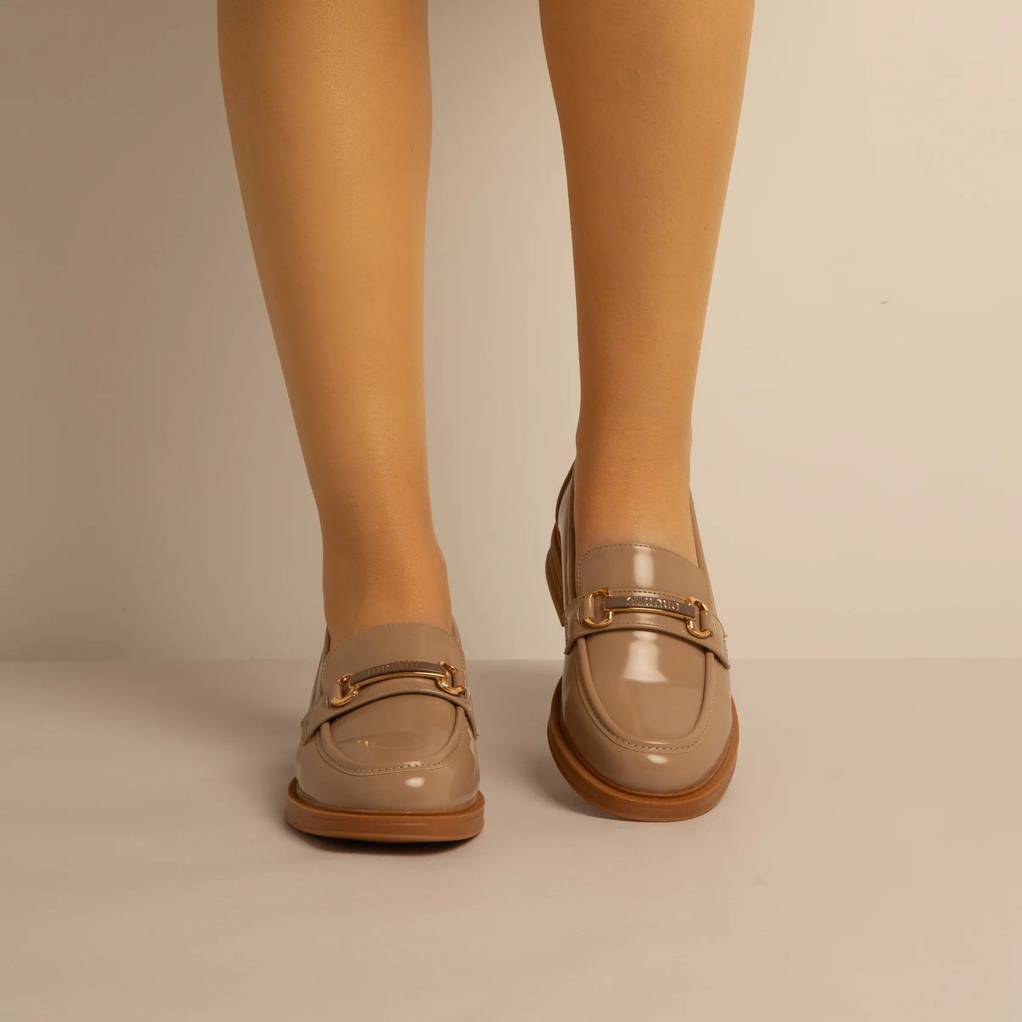 Mocassin Simili-Cuir Beige