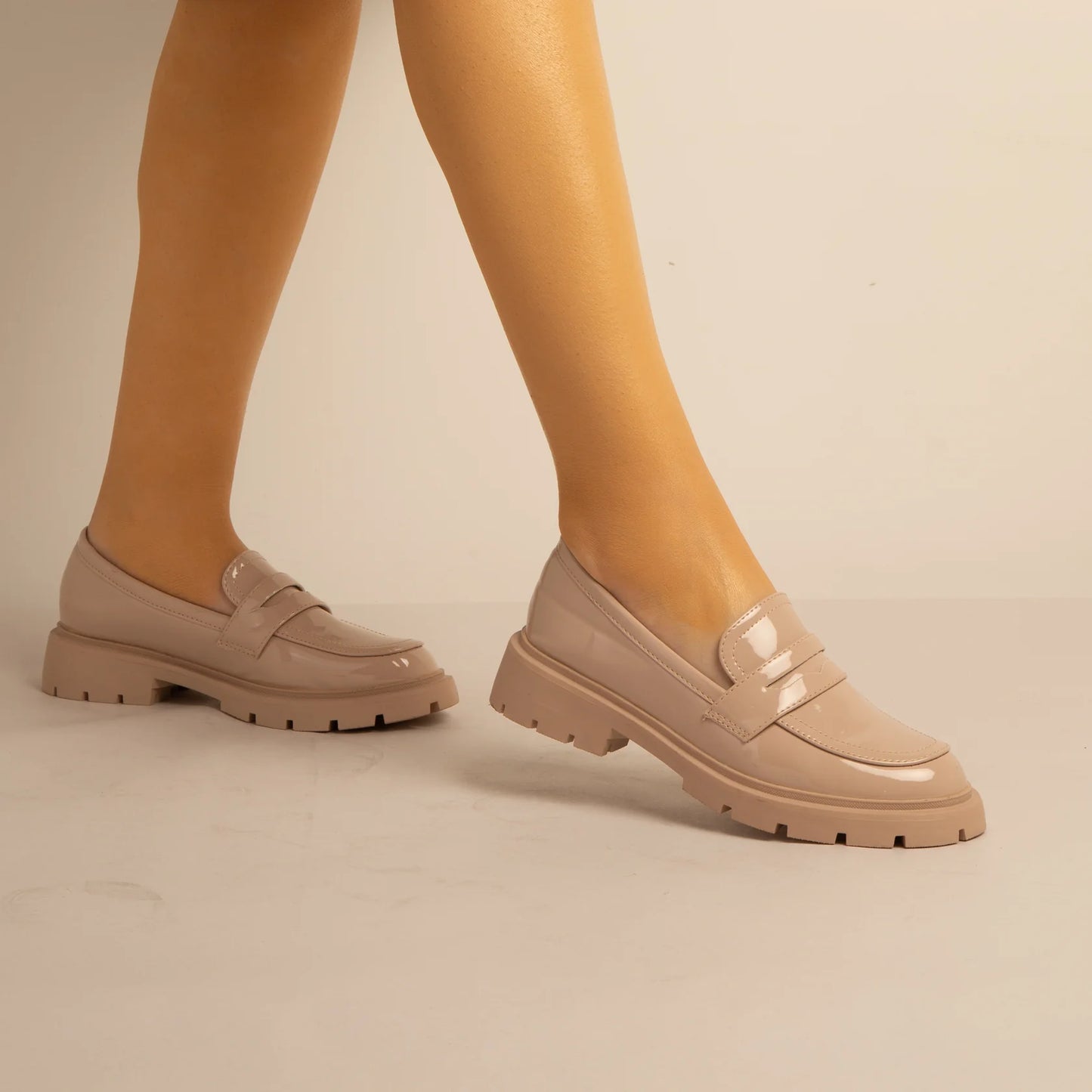 Mocassin Simili-Cuir_Beige