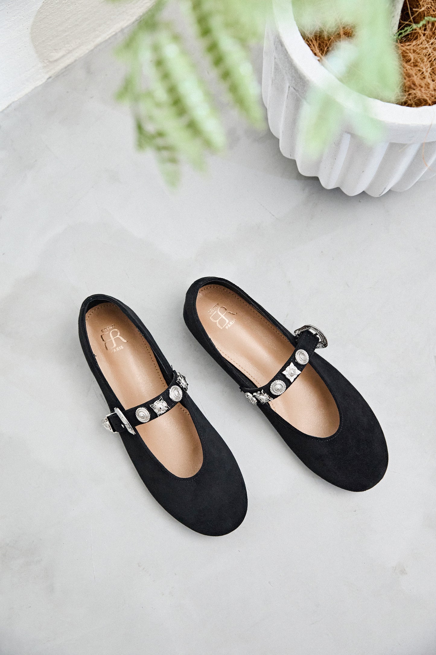 Ballerine - Daim - Noir