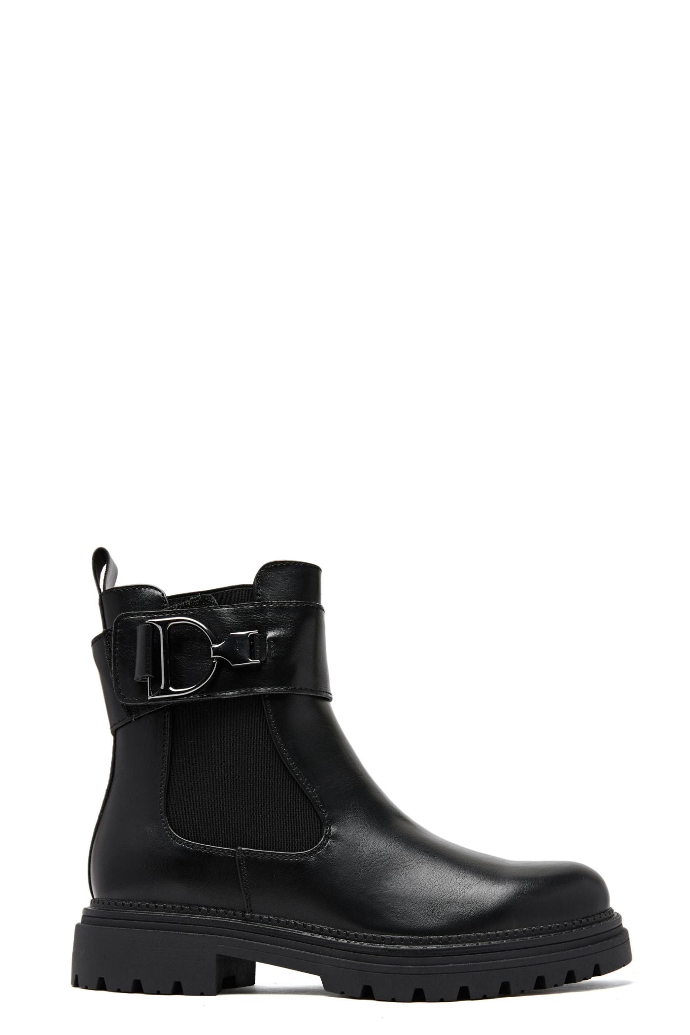 Bottine - Simili cuir - Noir