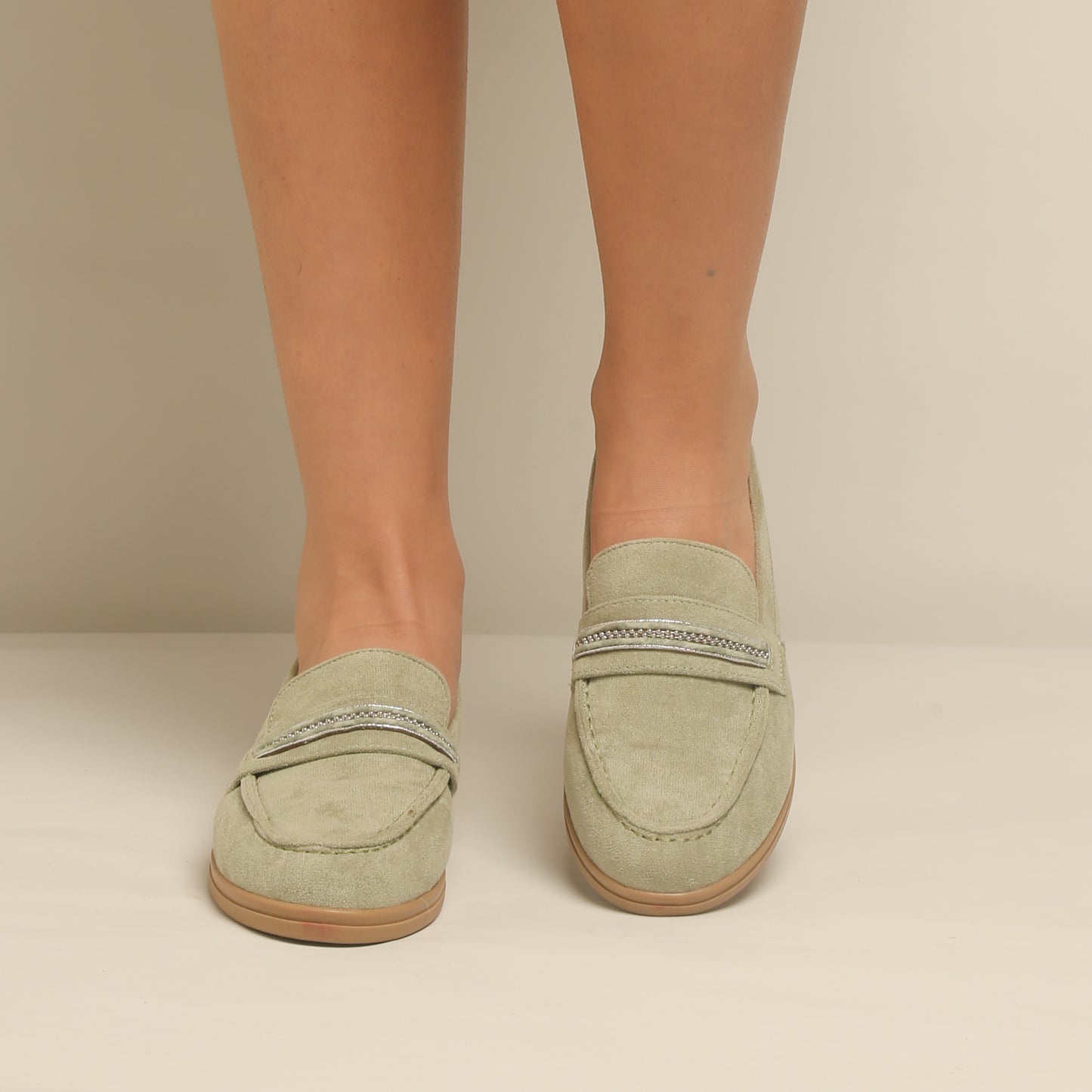 mocassin en daim