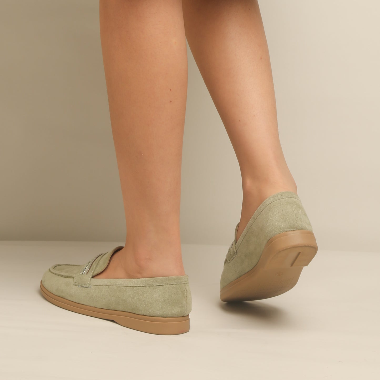 mocassin en daim