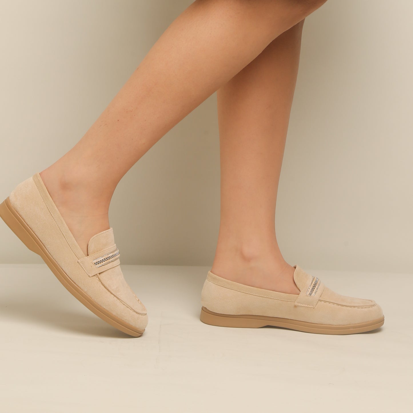 Mocassin en daim