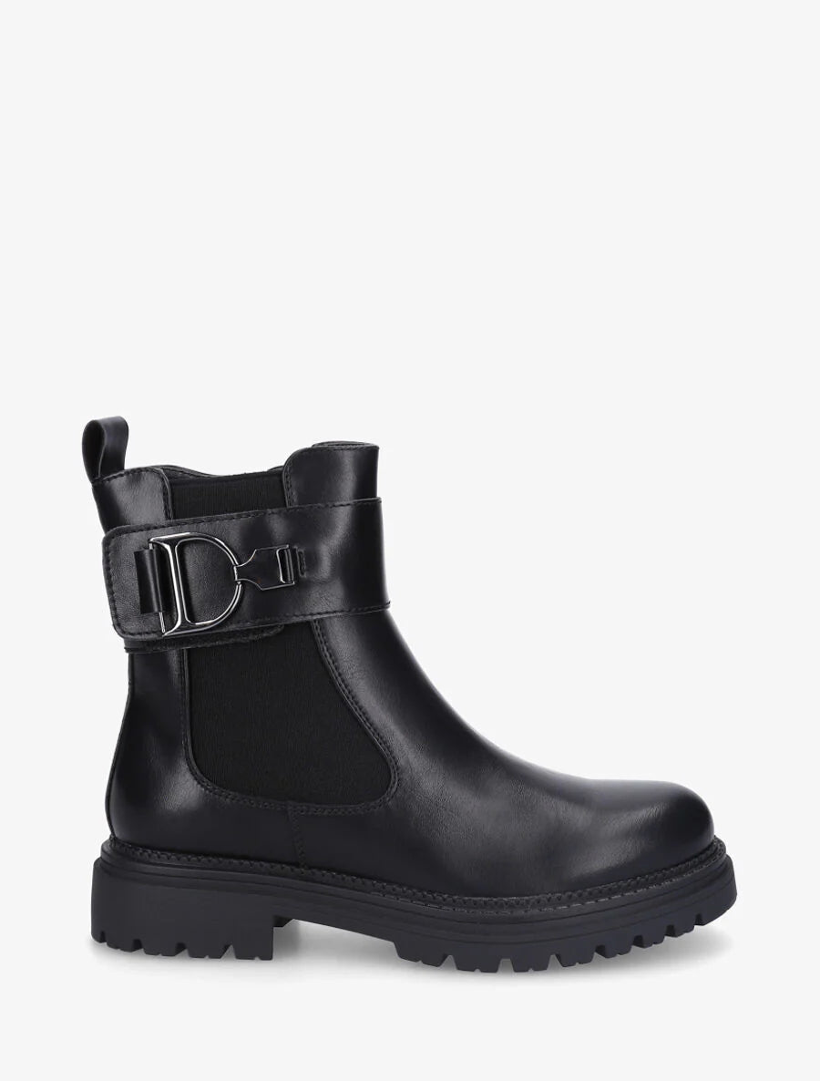 Bottine - Simili cuir - Noir