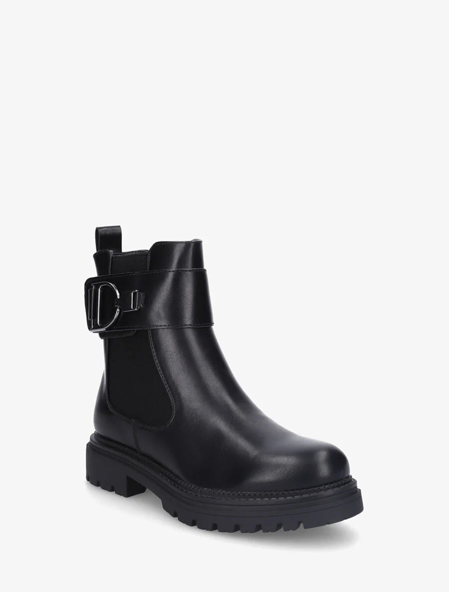 Bottine - Simili cuir - Noir