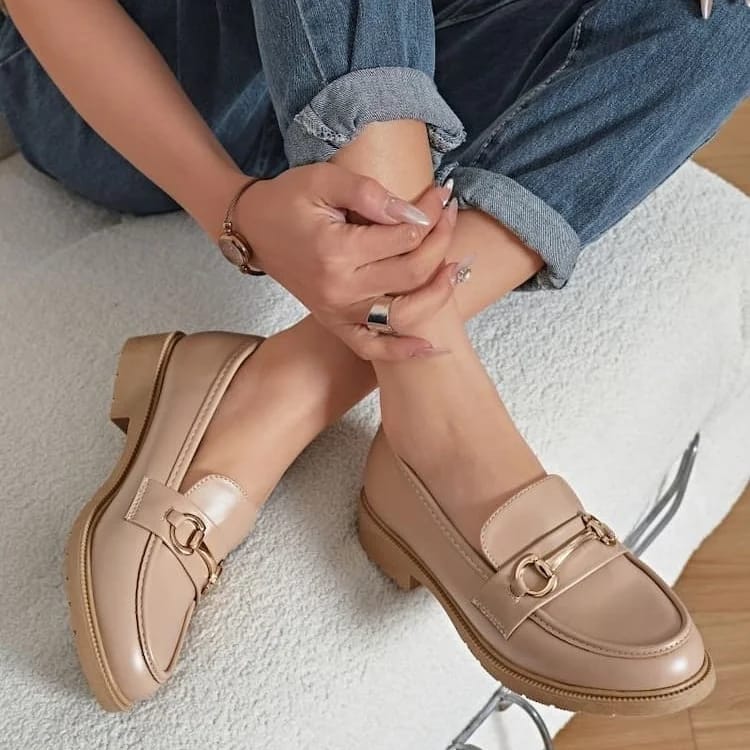 Mocassin avec boucle-Khaki