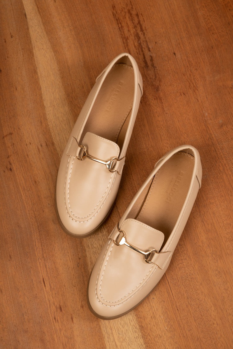 Mocassin - Simili cuir - Beige