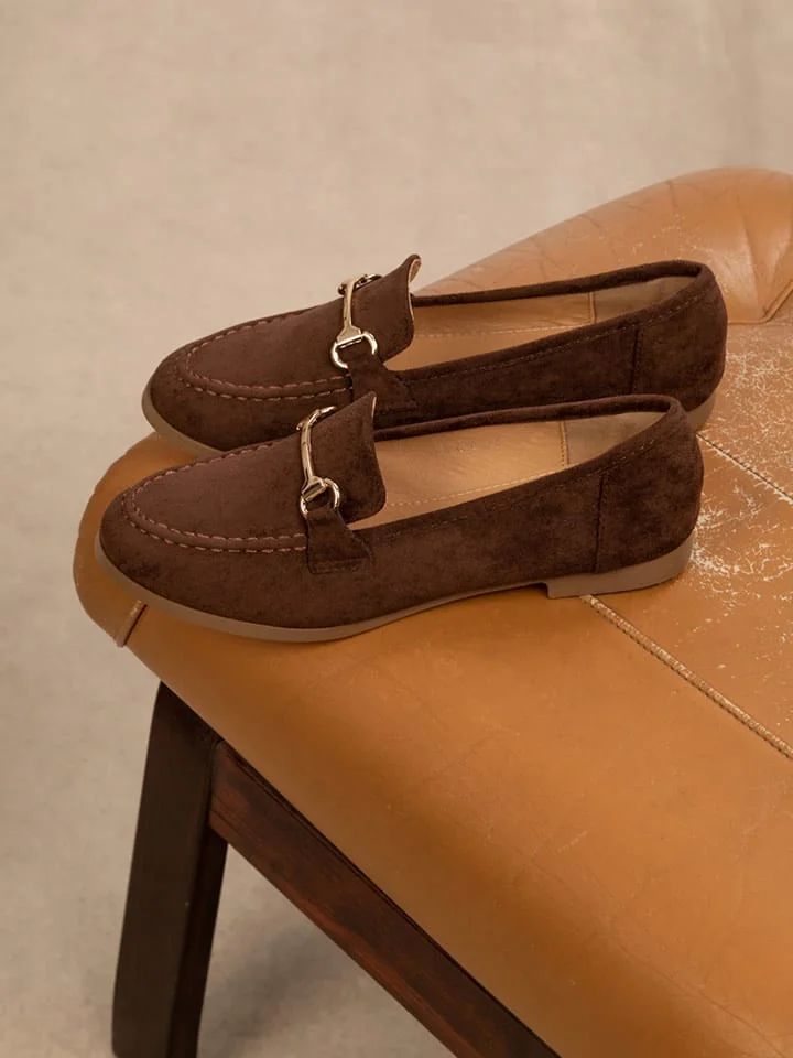 Mocassin - Daim - Marron foncé
