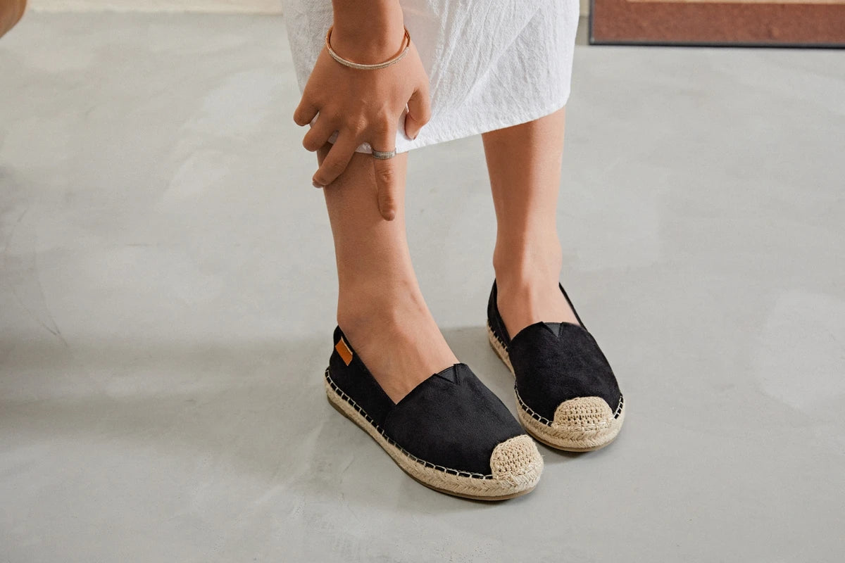 Espadrille- Daim - noir