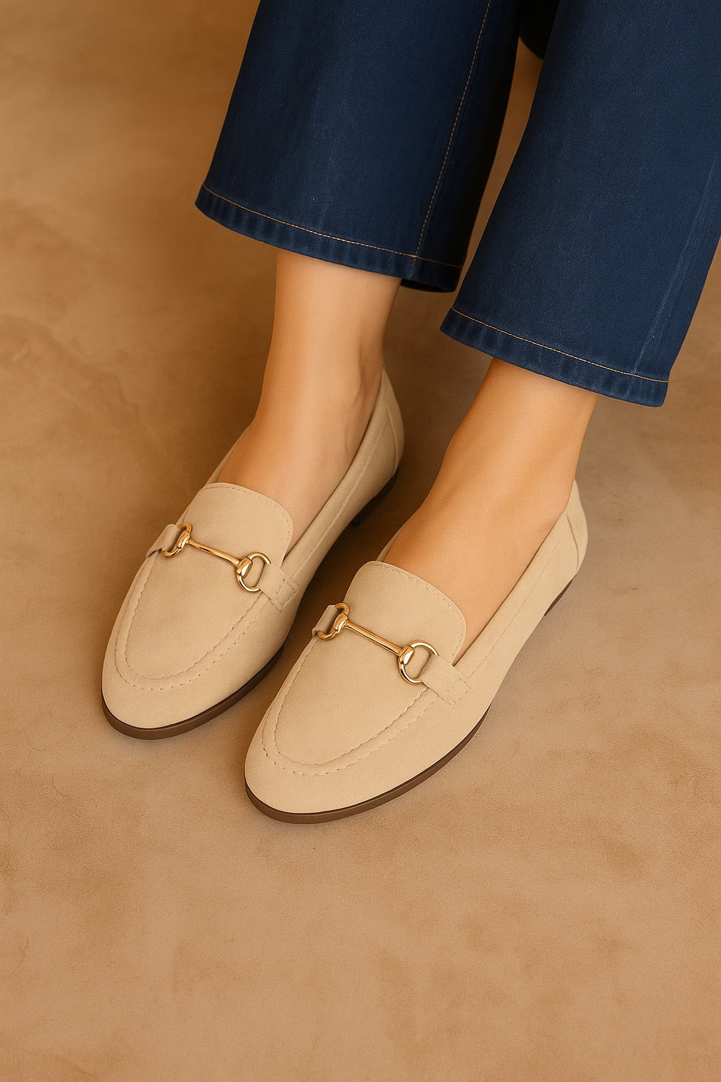 Mocassin - Daim - beige
