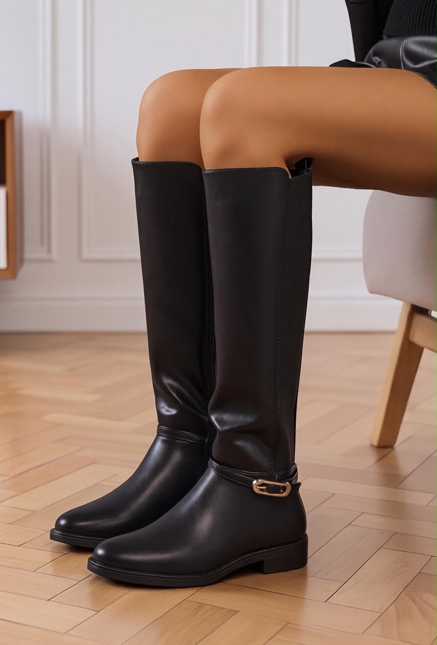 Bottes Cavalières Femme - Noires