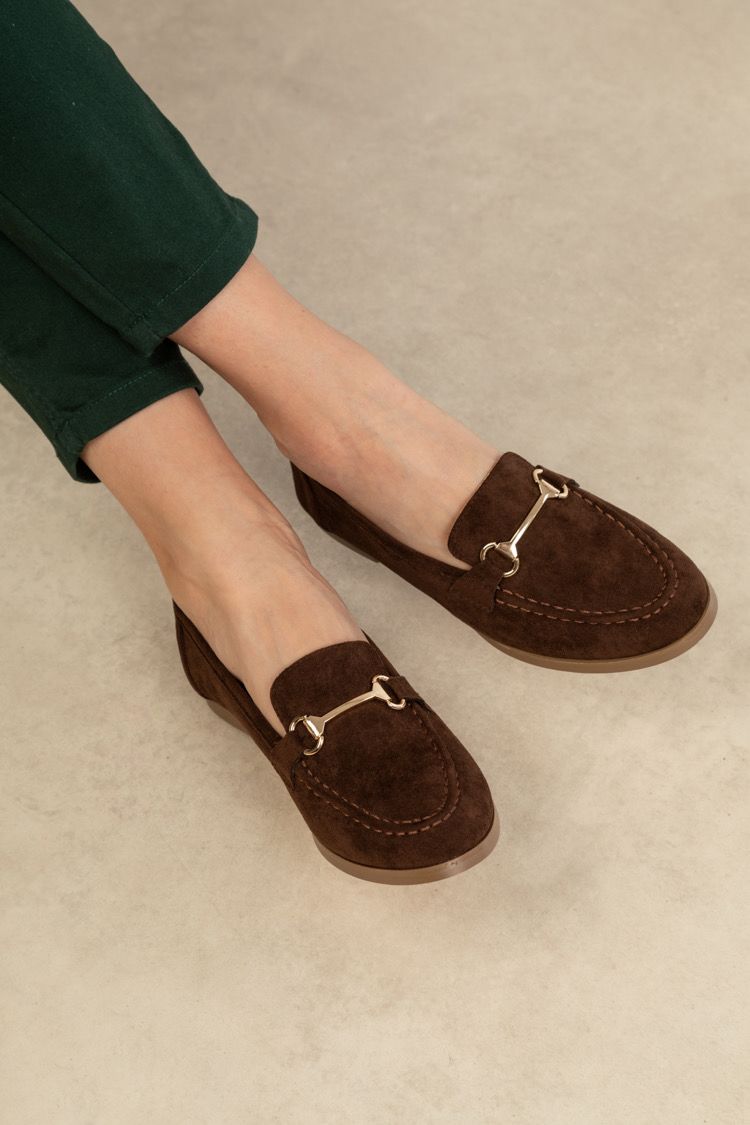 Mocassin - Daim - Marron foncé