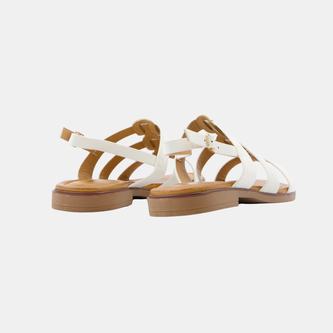 Sandale - Plate - Blanc