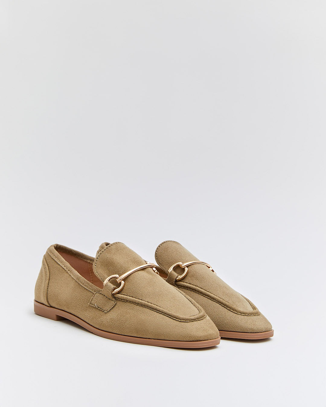 Mocassins en Daim - Vert Khaki