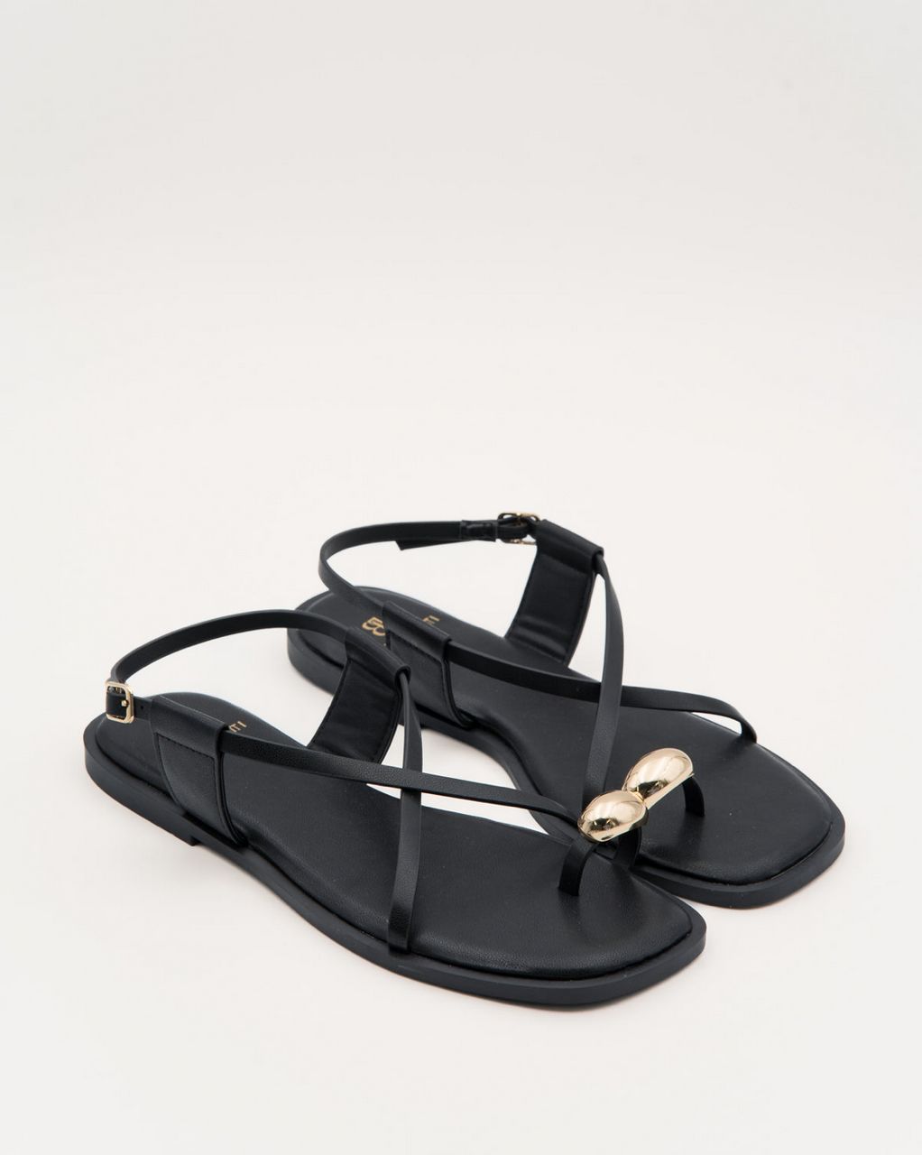 Sandale - Plate - Noir
