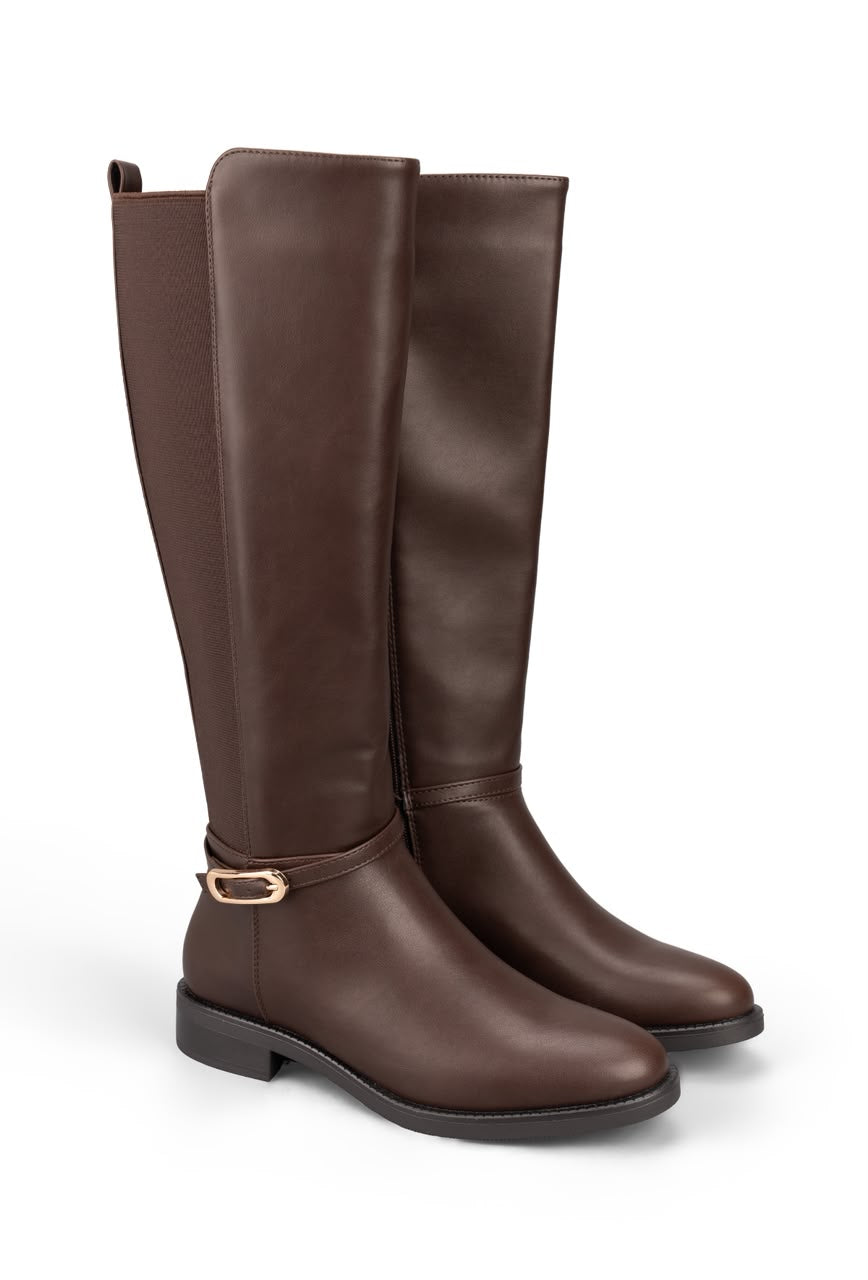 Bottes Cavalières Femme - Marron foncé
