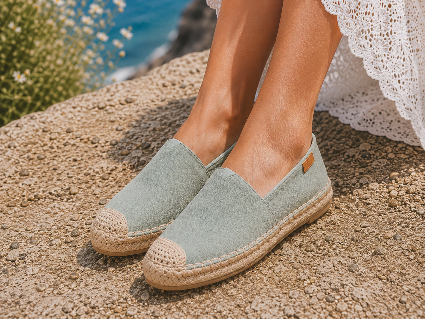 Espadrille- Daim - noir