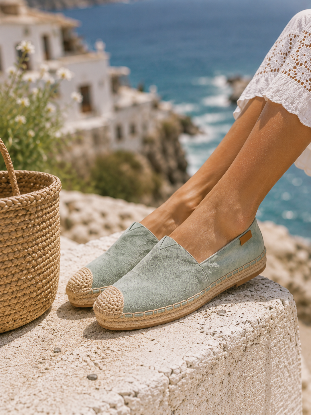 Espadrille -Daim - vert