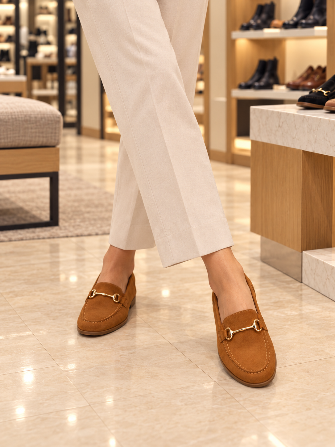 Mocassin - Daim - camel