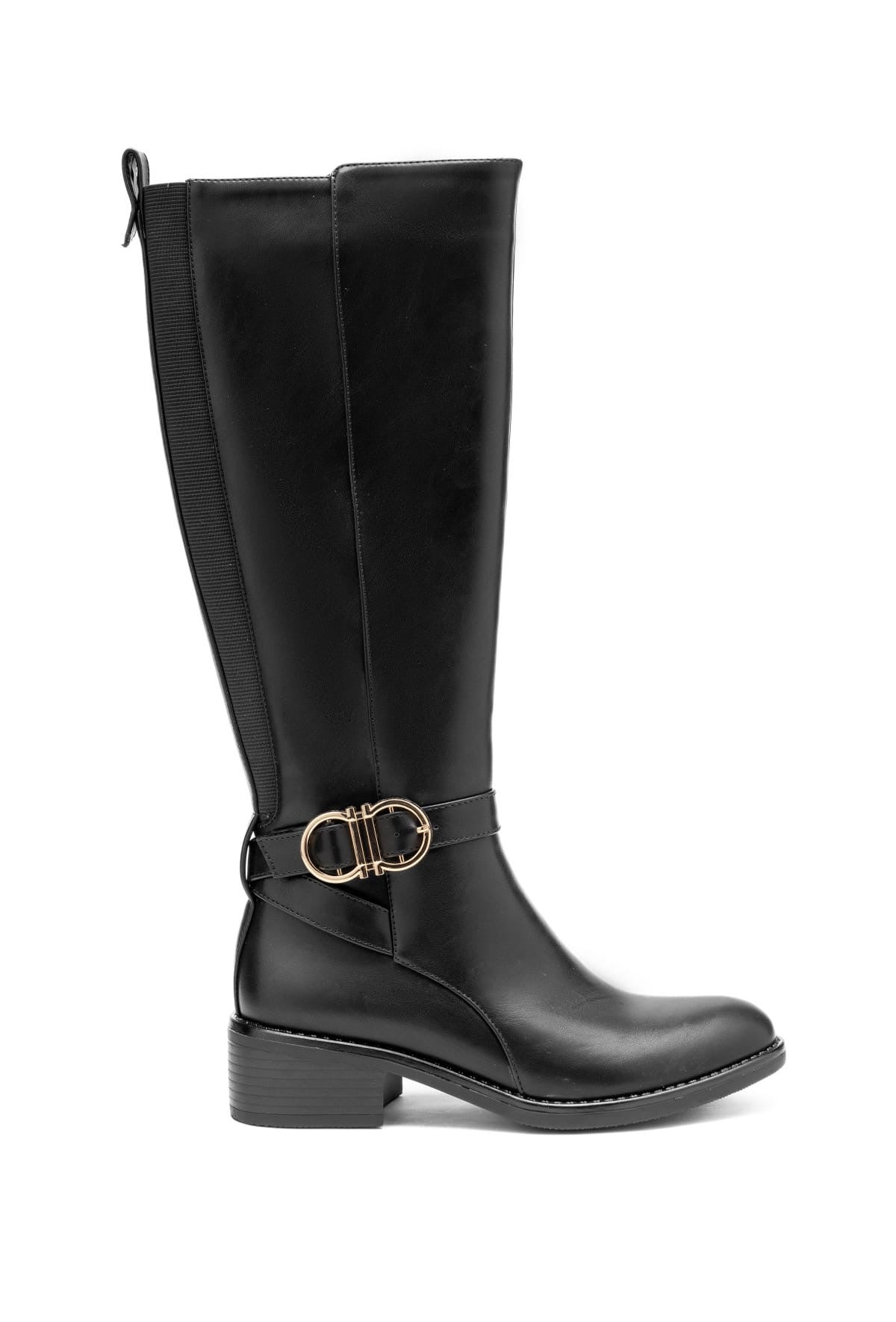 Boot - Simili Cuir - Noir