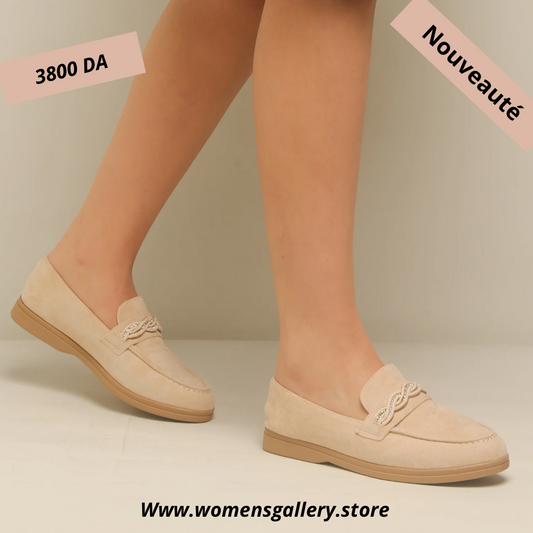 Mocassin en daim