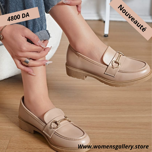 Mocassin avec boucle-Khaki