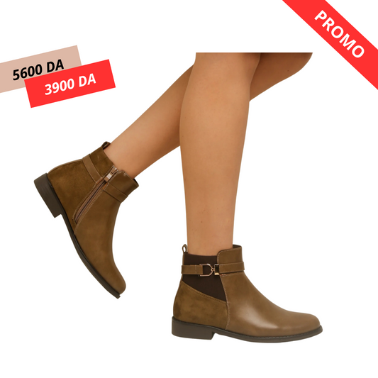 bottine simili-cuir