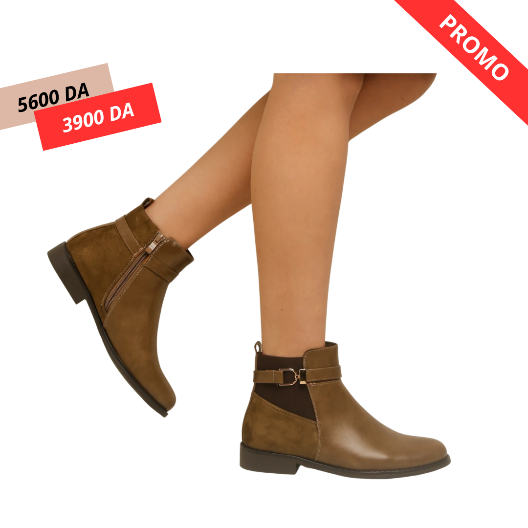 bottine simili-cuir