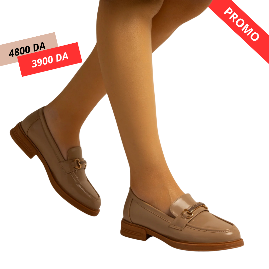 Mocassin Simili-Cuir Beige