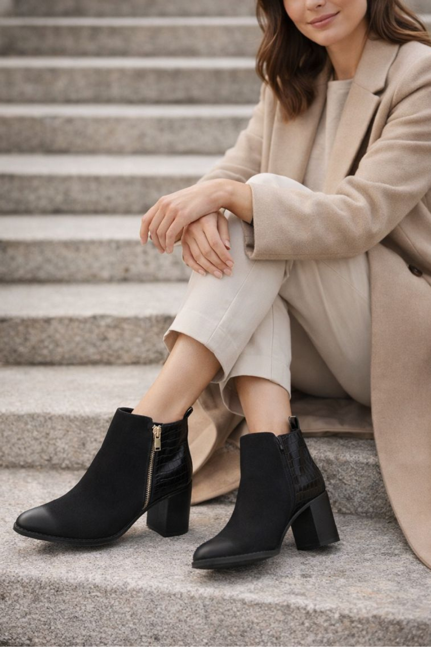 Bottine - Daim - Noir