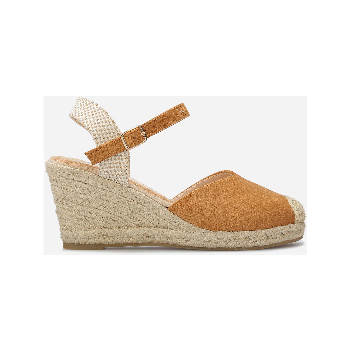 Espadrilles – Talon Compensé - Camel