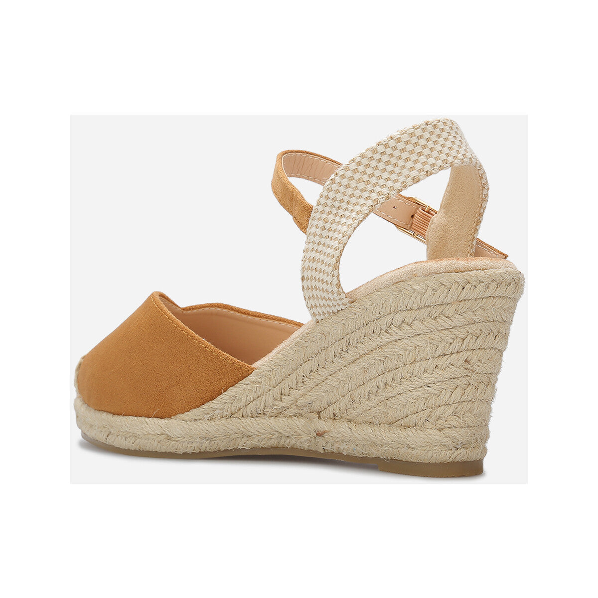 Espadrilles – Talon Compensé - Camel