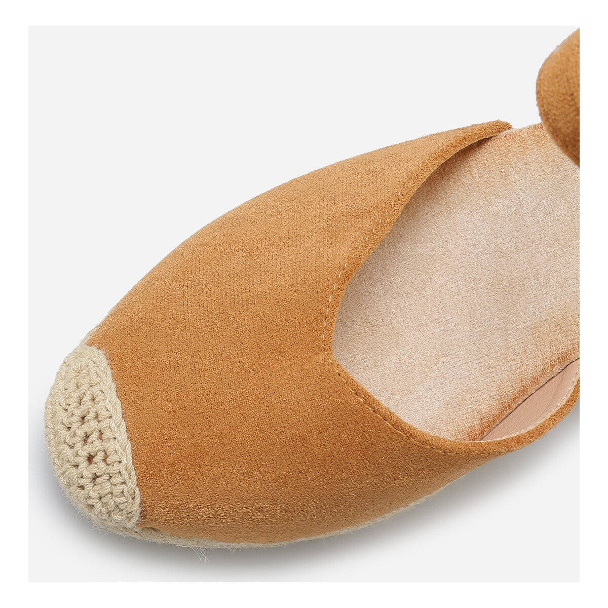 Espadrilles – Talon Compensé - Camel