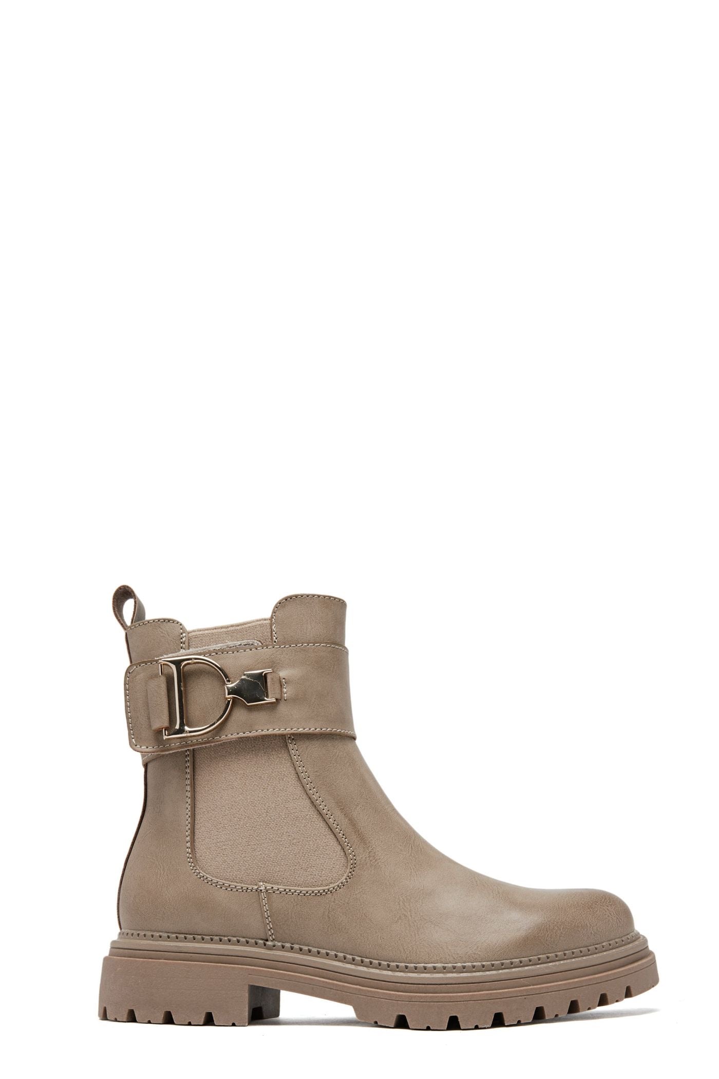 Bottine - Simili cuir - Taupe