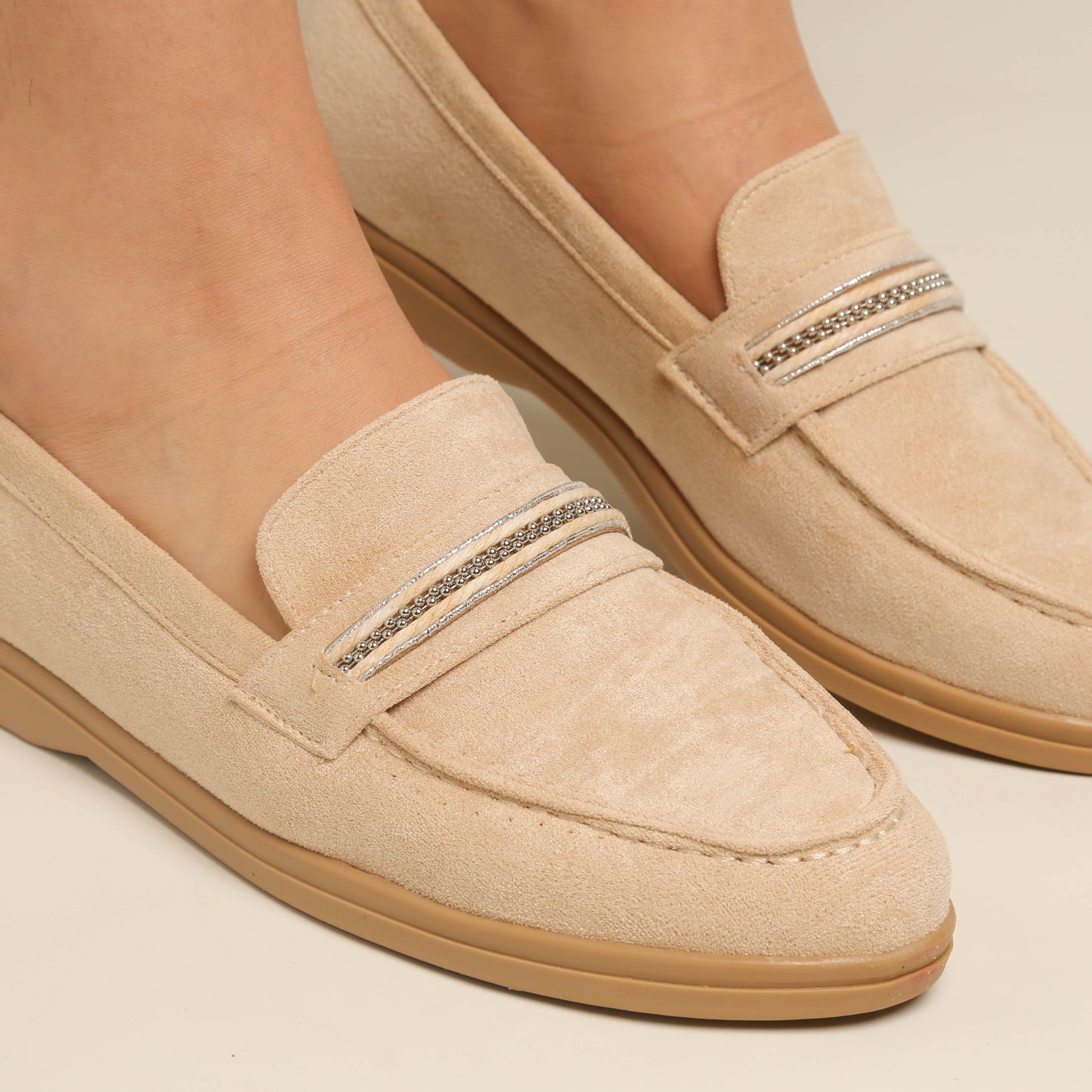 Mocassin en daim