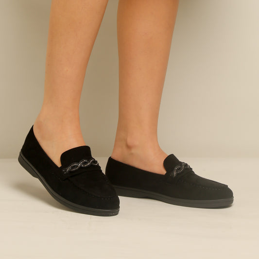 Mocassin en daim