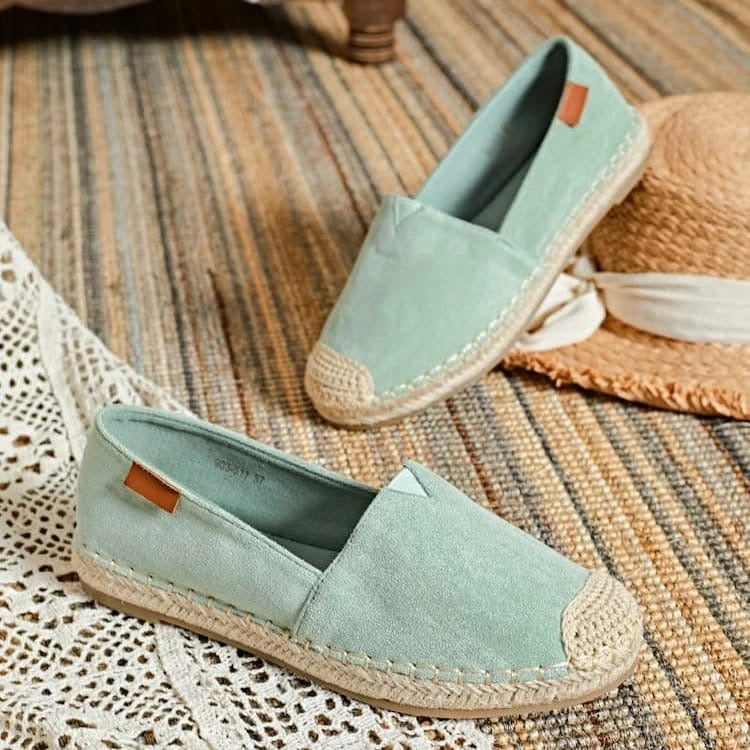 Espadrille -Daim - vert