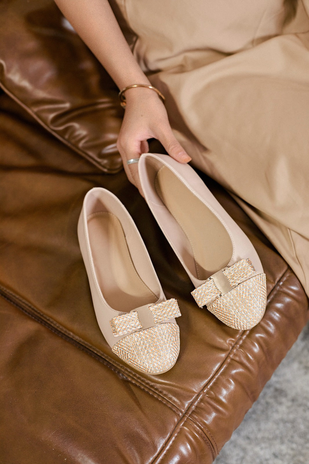 Ballerine - Simili Cuir - Rose