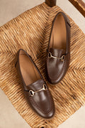 Mocassin - Simili cuir - Marron