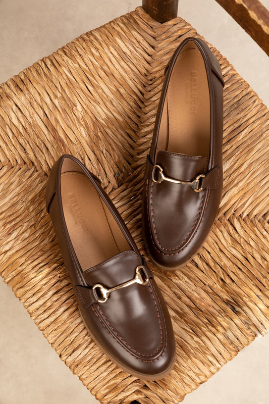 Mocassin - Simili cuir - Marron