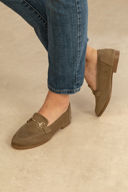 Mocassin - Daim - Vert