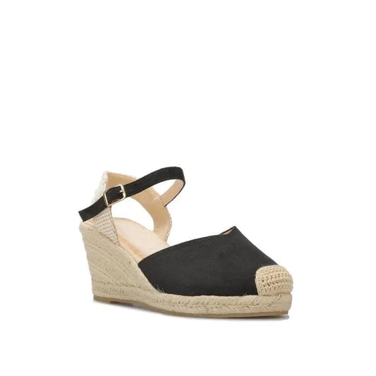 Espadrilles – Talon Compensé - noir