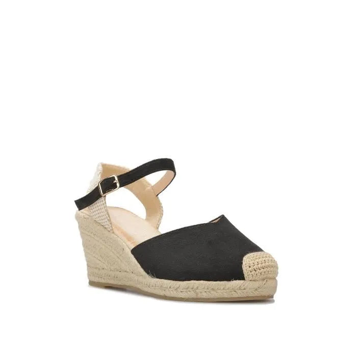 Espadrilles – Talon Compensé - noir