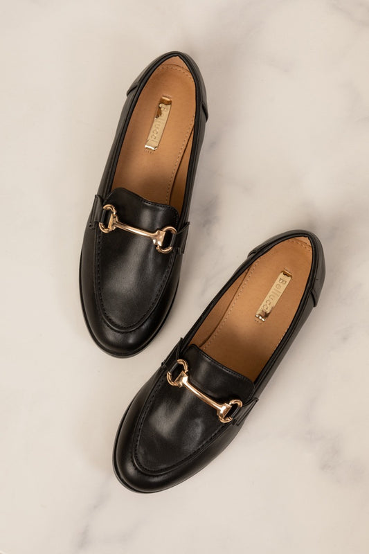 Mocassin - Simili cuir - Noir